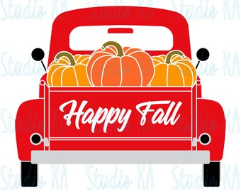 Fall Svg, Pumpkin patch Svg, Pumpkin Svg, Pumpkin truck Svg files for cricut, Thanksgiving Svg, Fall truck clipart