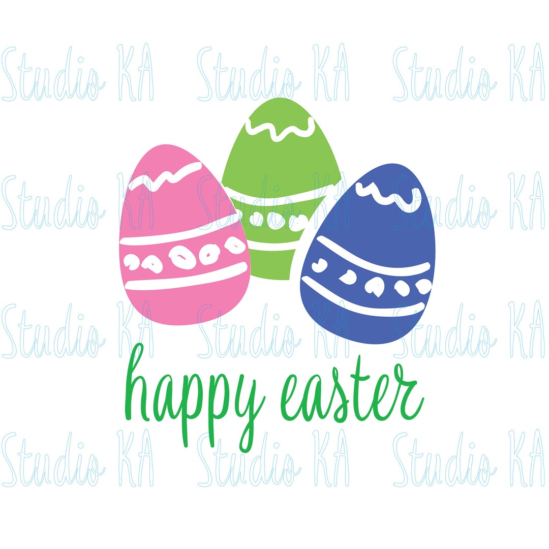 Easter Svg, Easter Eggs Svg File, Happy Easter Svg, Cute Easter Clipart ...