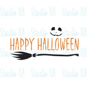 Happy halloween svg clipart cut files, Witch Halloween clipart, Witch broom Svg, Halloween cut files for silhouette, Witch Svg for Cricut