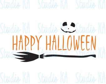 Feliz Halloween svg clipart archivos de corte, Witch Halloween clipart, Witch broom Svg, archivos de corte de Halloween para la silueta, Witch Svg para Cricut