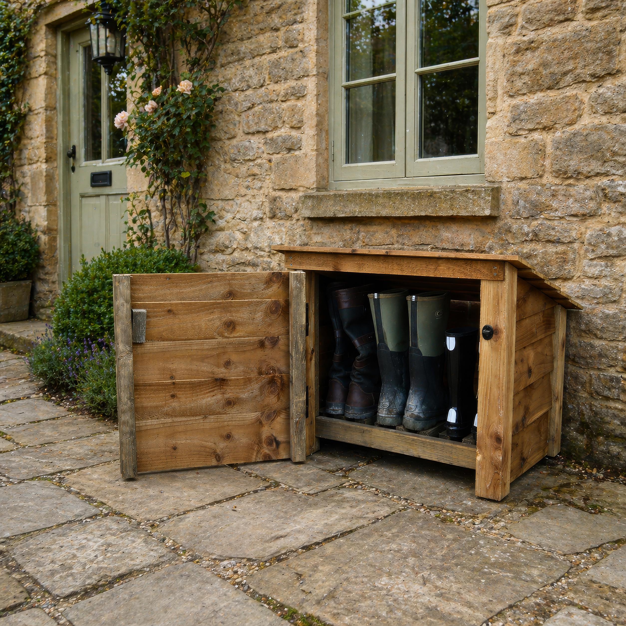 Outdoor Wellie Boot Shoe Storage - Langham Minor Design - Etsy