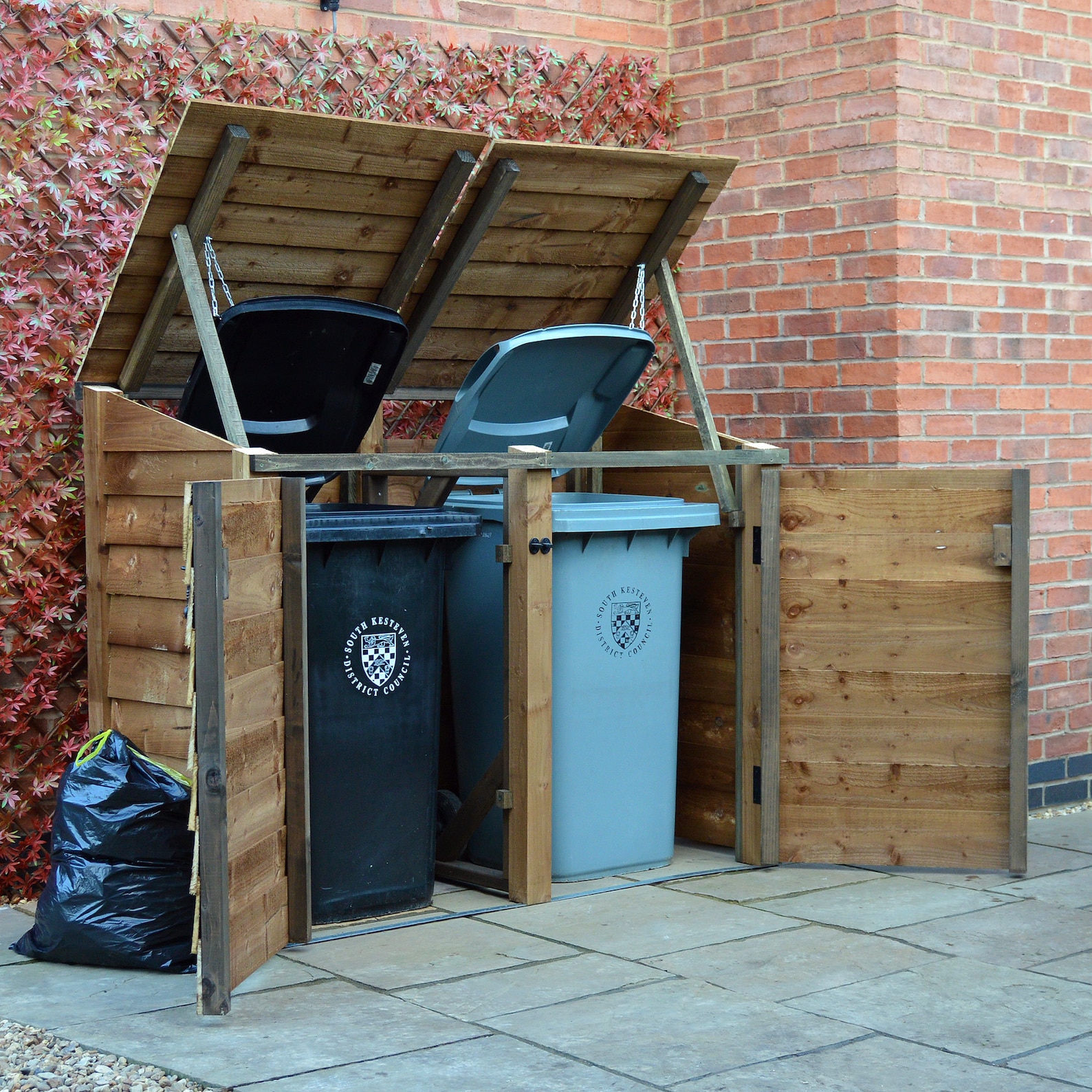 Outdoor Wheelie Bin Storage Unit Double Bay Store Etsy UK