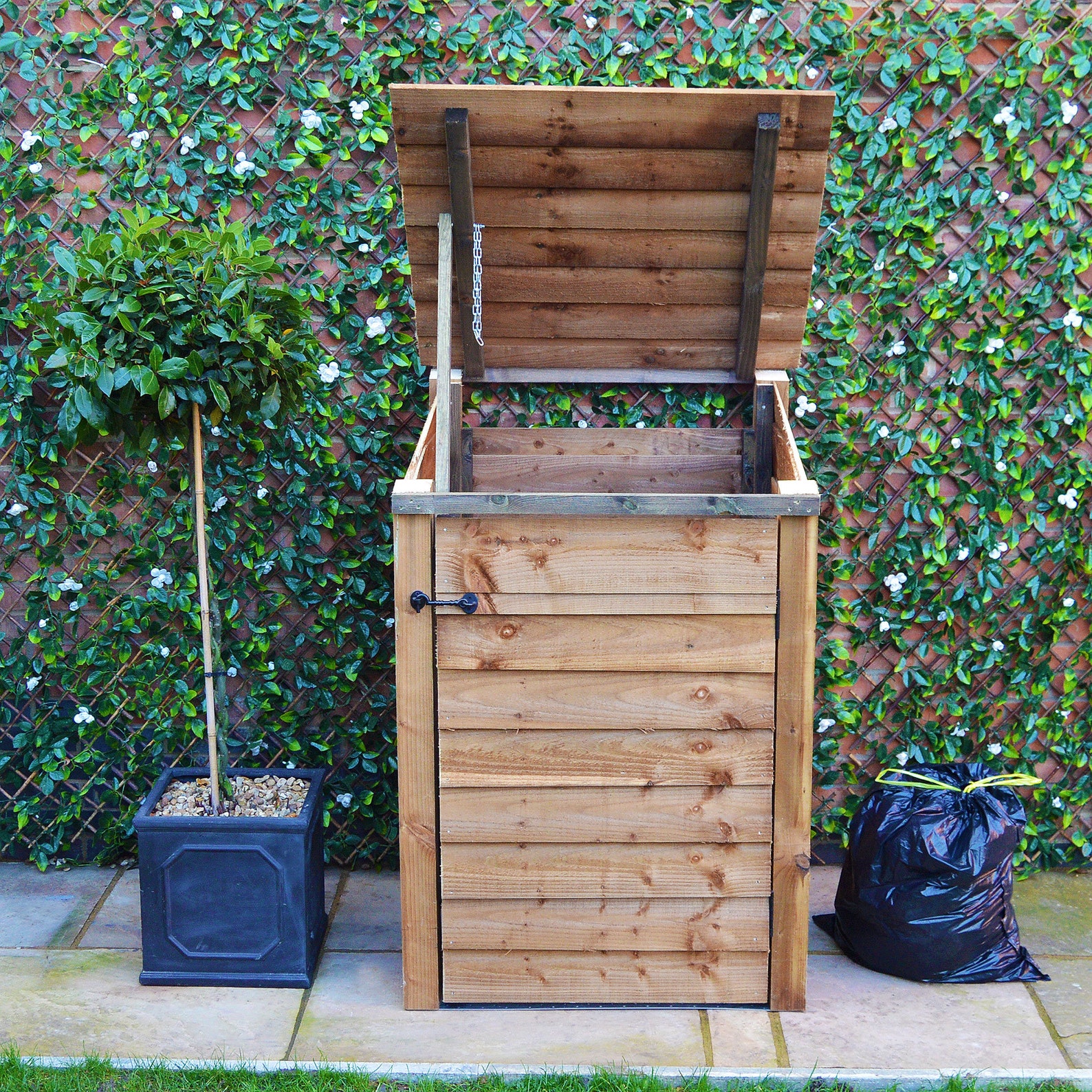 Outdoor Wheelie Bin Storage Unit Single Bay Store Etsy