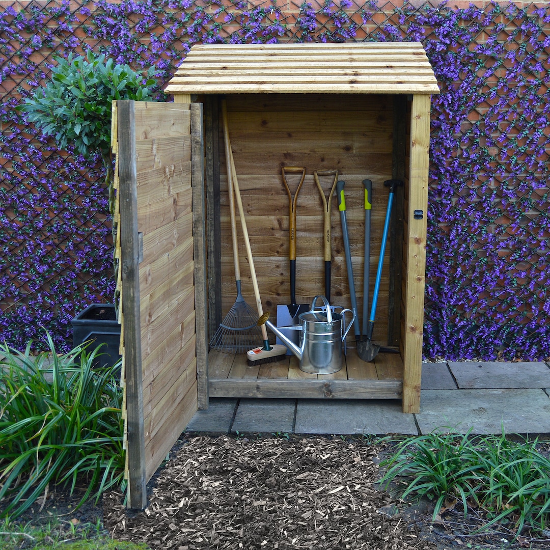 Wooden Garden Tool Storage Box Organiser 4ft Wide Greetham Design Etsy UK