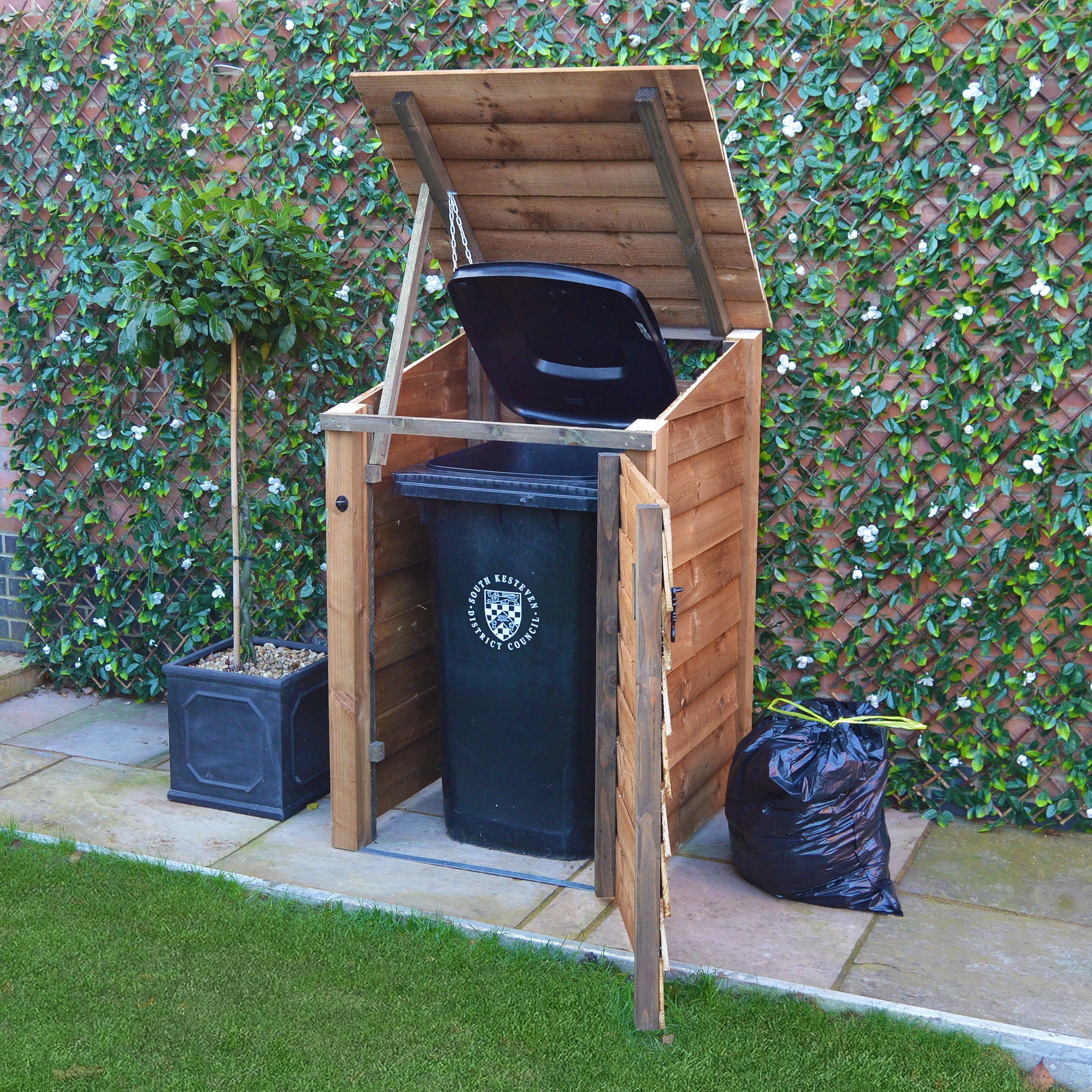 Outdoor Wheelie Bin Storage Unit Single Bay Store Etsy