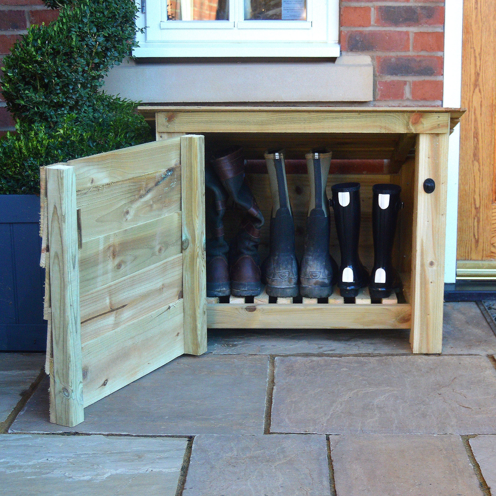 Small outdoor shoe storage box discount