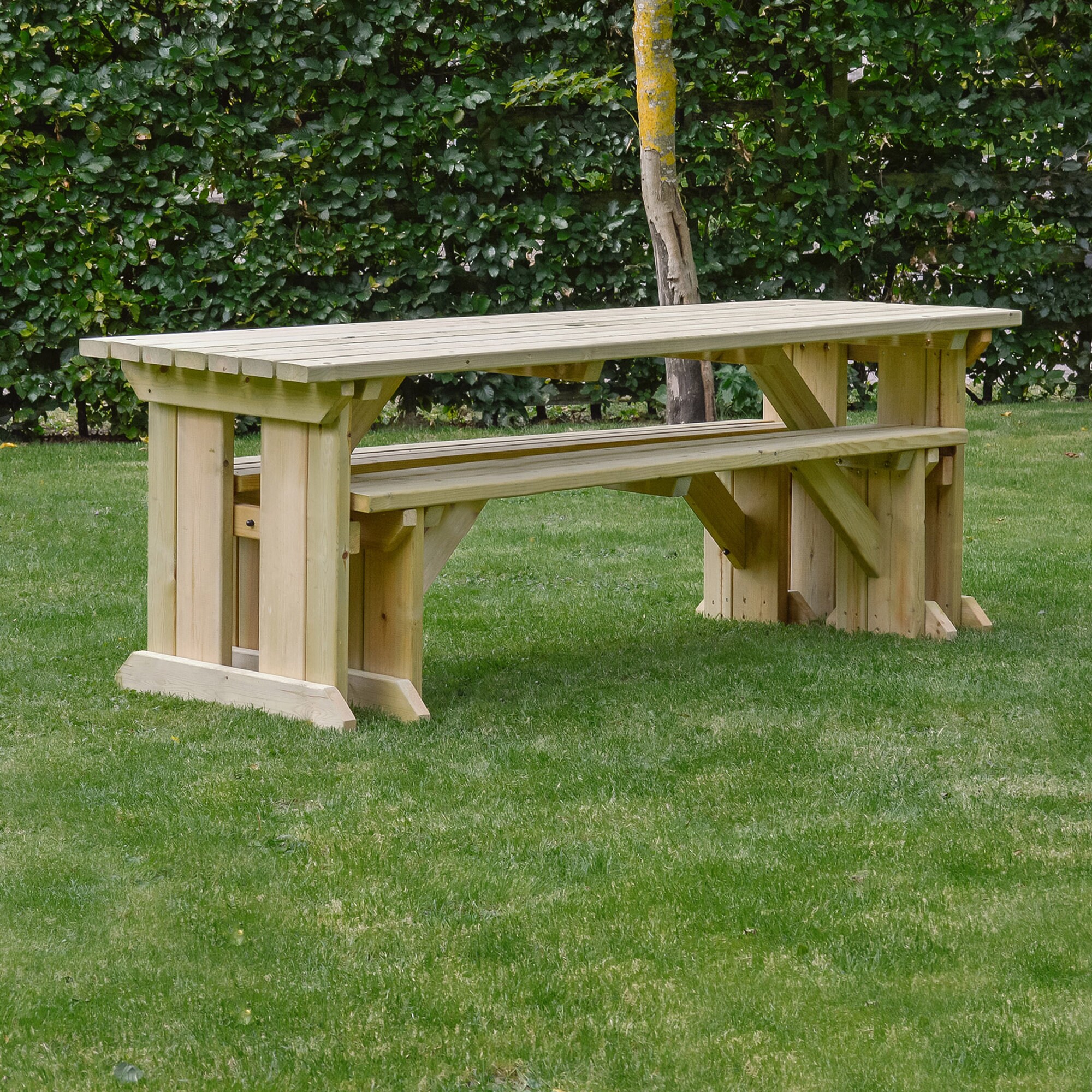 Wooden Garden Picnic Table Bench Set Tinwell Picnic Table & Etsy