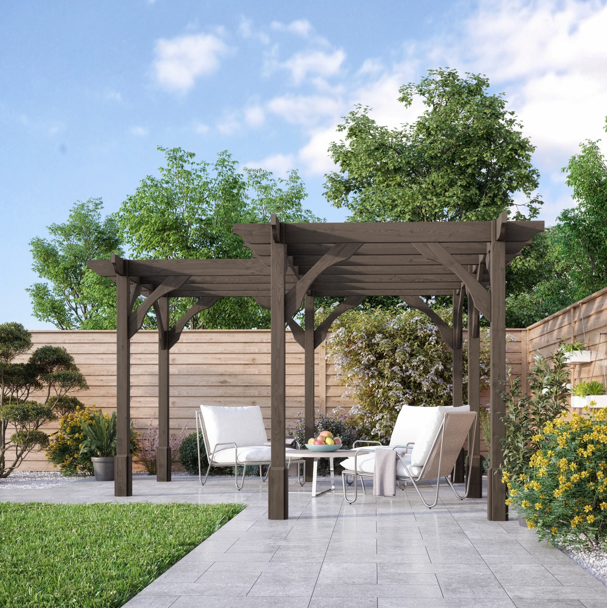 Pergola Gazebo Premium Corner Design - Etsy UK