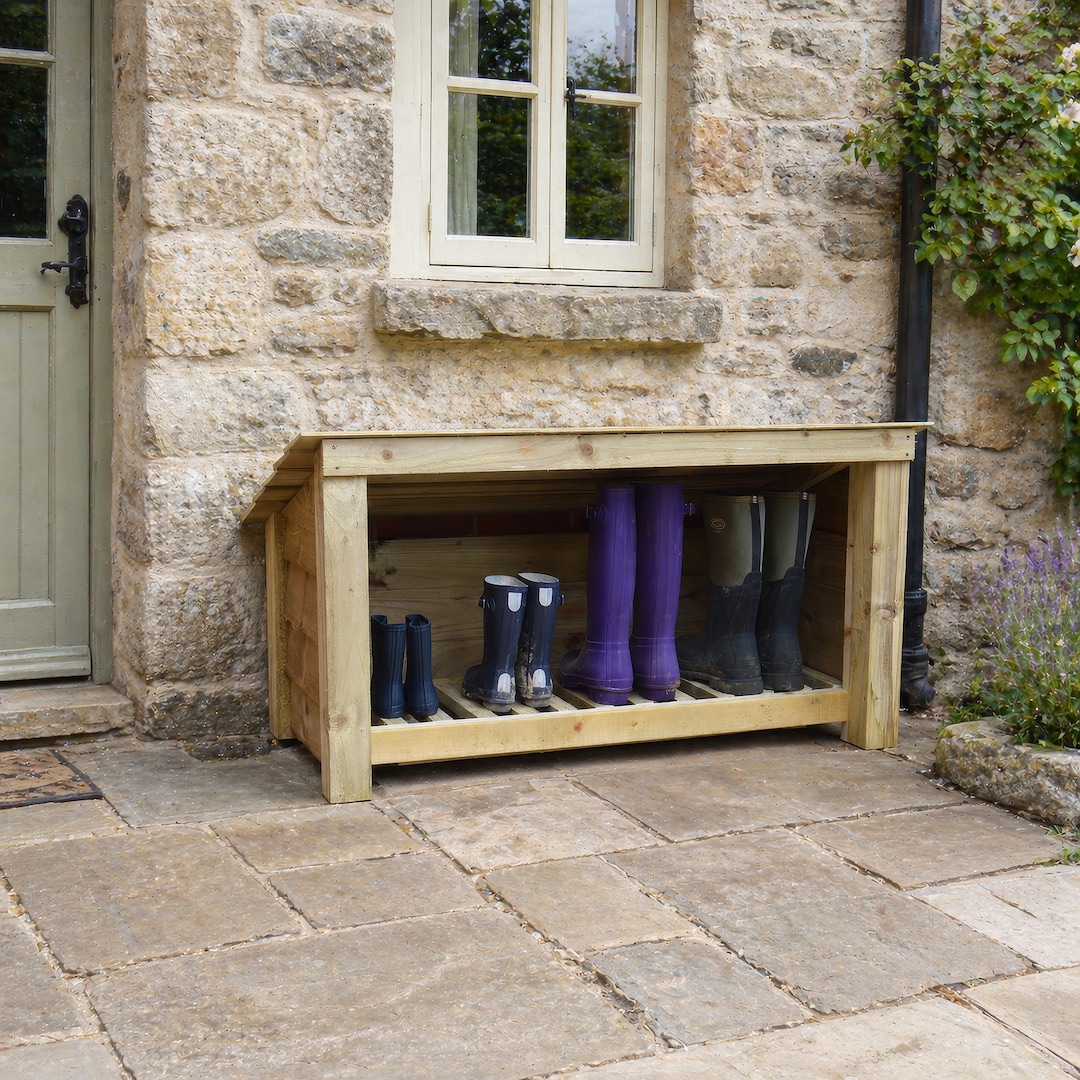 Outdoor Wellie Boot Shoe Storage - Langham Major Design - Etsy