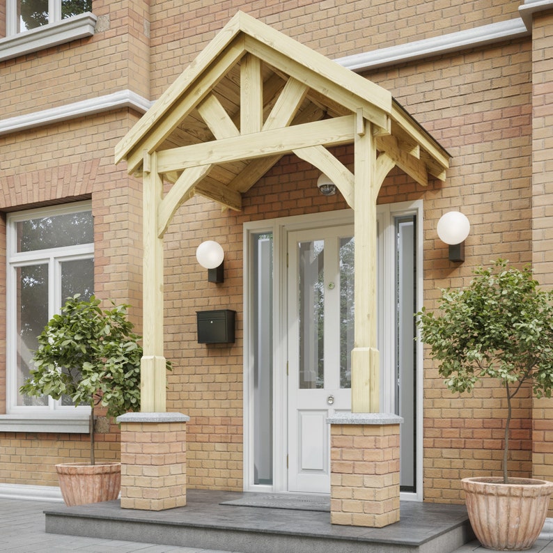 Apex Timber Door Canopy Wooden Porch Door Frame 2 Post 2 4m Width Apex Timber Door Canopy Wooden Porch Door Frame 2 Post 2 4m Width