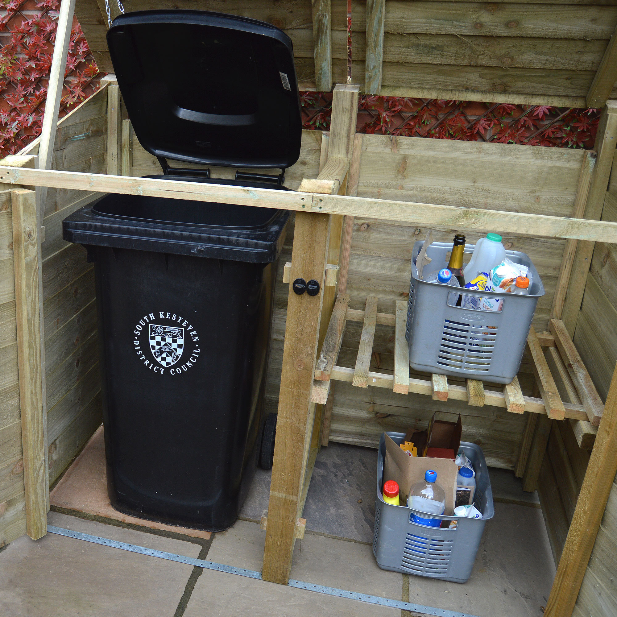 Outdoor Wheelie Bin Recycling Storage Morcott Double Bay Recycling Wheelie Bin Combination Store
