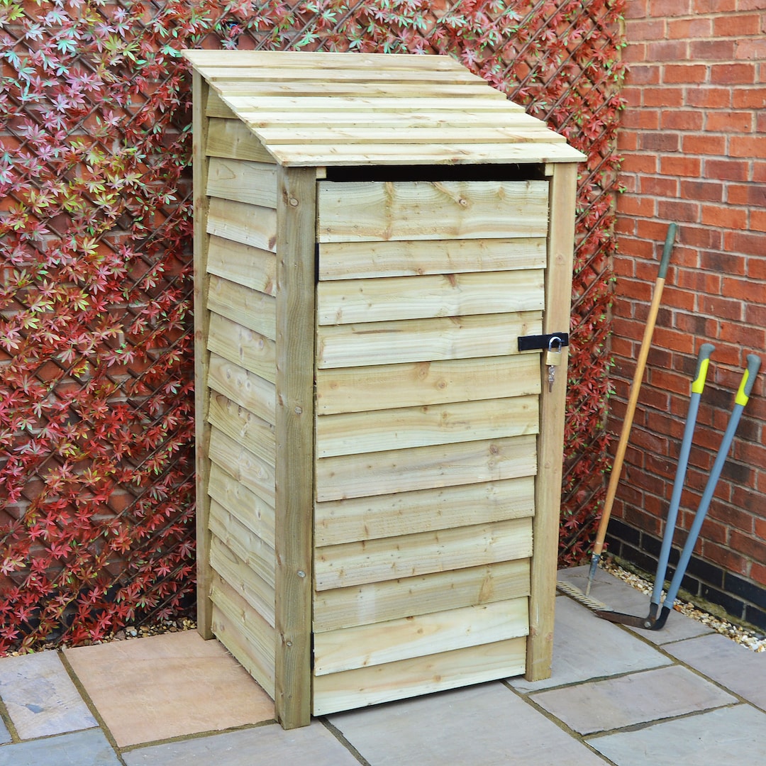 Wooden Garden Tool Storage Box Organiser 3ft Wide Burley Design Etsy