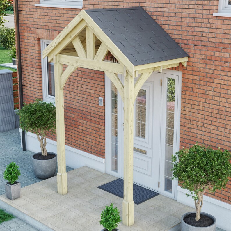 Apex Timber Door Canopy Wooden Porch Door Frame 2 Post 2 4m Width Apex Timber Door Canopy Wooden Porch Door Frame 2 Post 2 4m Width