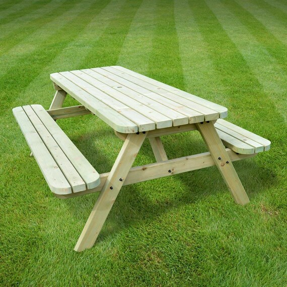 Oakham Rounded Picnic Table Etsy