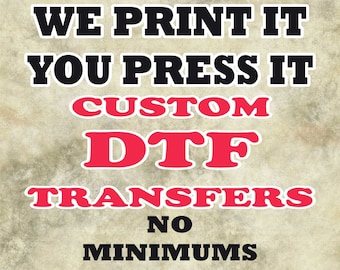 Custom Ready To Press DTF Transfers Wholesale Direct to Film Printing Print On Demand Services