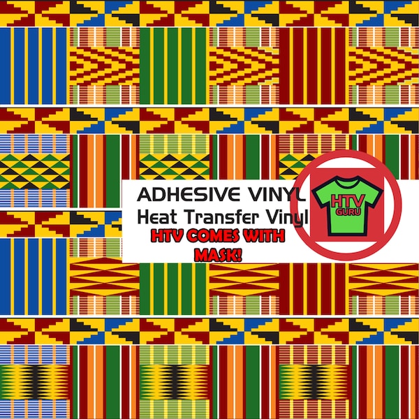 Printed Pattern Vinyl Africa Tribal Aztec HTV Outdoor Adhesive Vinyl Sheets