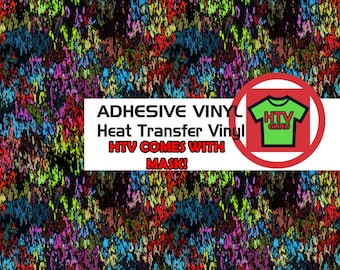 Grunge Splatter Vinyl Printed Patterned HTV Iron On Heat Transfer Vinyl Outdoor Vinyl Sheets