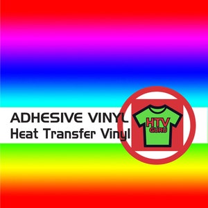 Rainbow HTV Heat Transfer Vinyl Rainbow Stripe Rainbow Metallic HTV Foil HTV  Stretch Metallic Htv Htv Sheets Metallic Vinyl Rainbow Vinyl 