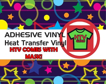 Neon Stars Polka Dots HTV Iron On Heat Trasfer vinyl sheets