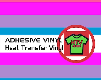 Striped Iron On Heat Transfer Vinyl HTV and Outdoor Adhesive Pattern Vinyl Sheets