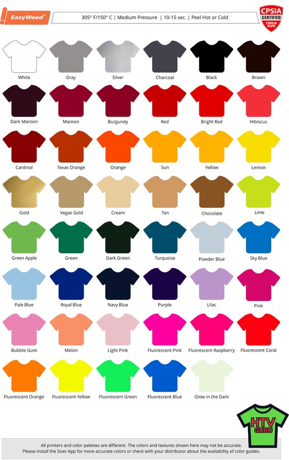 12" x 15" 10 Pack Bundle Siser EasyWeed Heat Transfer Vinyl HTV 12" x 15" 10 Pack Bundle Siser EasyWeed Heat Transfer Vinyl HTV