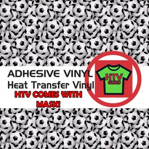 Soccer Ball Printed Pattern HTV Iron On Heat Transfer Vinyl Adhesive Outdoor Vinyl Sheets