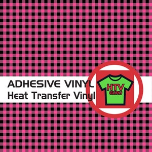 Buffalo Plaid Iron On Heat Transfer Vinyl Outdoor Printed Pattern Vinyl Sheets