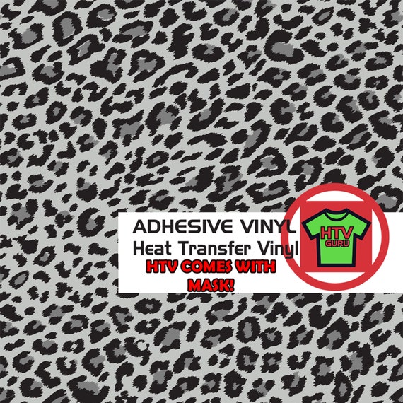 Printed Animal Pattern Black Gray Leopard HTV, Oracal 651,adhesive Craft  Vinyl,patterned Heat Transfer Vinyl, Outdoor Vinyl 