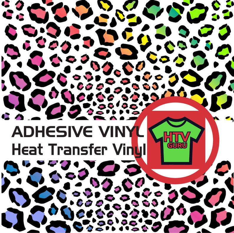 wild leopard animal print iron on heat transfer vinyl htv
