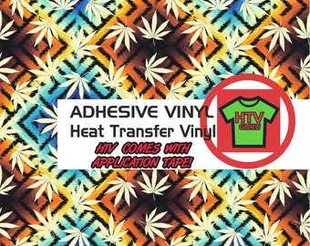 Grunge Cannabis Marijuana leaf Printed HTV Pattern Heat Transfer Vinyl  Adhesive Vinyl Sheets