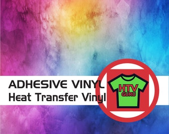 Watercolor Iron On Vinyl Printed Patterned Heat Transfer Vinyl Pattern Vinyl HTV