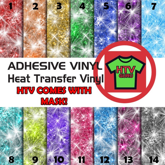 Glitter Swirl Vinyl, Printed Vinyl, Adhesive Vinyl, Heat Transfer Vinyl,  Pattern Heat Transfer, Printed HTV or ADHESIVE, Iron On 