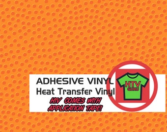 Basketball Texture Printed Heat Transfer Vinyl, Adhesive Outdoor Vinyl Sheets