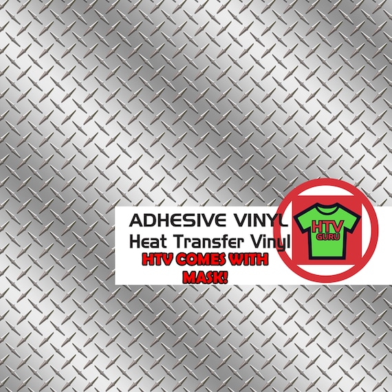Diamond Plate Vinyl, HTV Iron on Pattern, Printed Vinyl Sheets / Heat  Transfer or Outdoor Adhesive Vinyl 