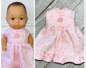 8” Doll Sleepwear/Caring for Baby/Pink/Blue Stars Doll Nightgown/8” Doll Dress/8 inch Doll Clothes/8 inch Doll Nightgown/Little Bitty Baby