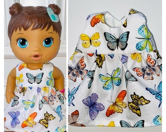 13” Doll Clothes/Butterfly Doll Dress/Baby Alive/13” Doll Dress/13inch Doll Clothes/13inch Butterfly Dress/Butterflies