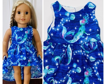 18” Doll Clothes/Mermaids Doll Dress/18” Doll Dress/Hi-Low Doll Dress/18 inch Doll Clothes/18 inch Doll Dress/Mermaids