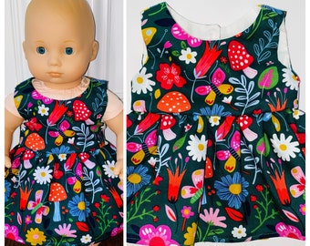 15” Doll Clothes/Wildflowers Doll Dress/Bitty Baby Clothes/15” Doll Dress/15 inch Doll Clothes/15 inch Doll Dress/Bitty Baby Dress