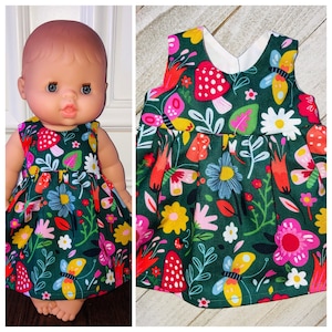 Minikane Doll Clothes/Paola Reina Gordi 34cm/Wildflowers Doll Dress/13” Doll Dress/34cm Doll Dress/Minikane 34cm/13 Inch Doll Clothes