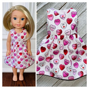 Valentine&#39;s!/Sweet Hearts Doll Dress/14.5” Doll Clothes/14.5” Doll Dress/14.5inch Doll Clothes/14.5inch Doll Clothes/Hearts