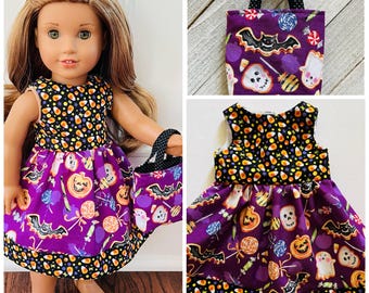 Halloween!/18” Doll Clothes/Halloween Treats Doll Dress/18” Doll Dress/18inch Doll Clothes/18inch Doll Dress