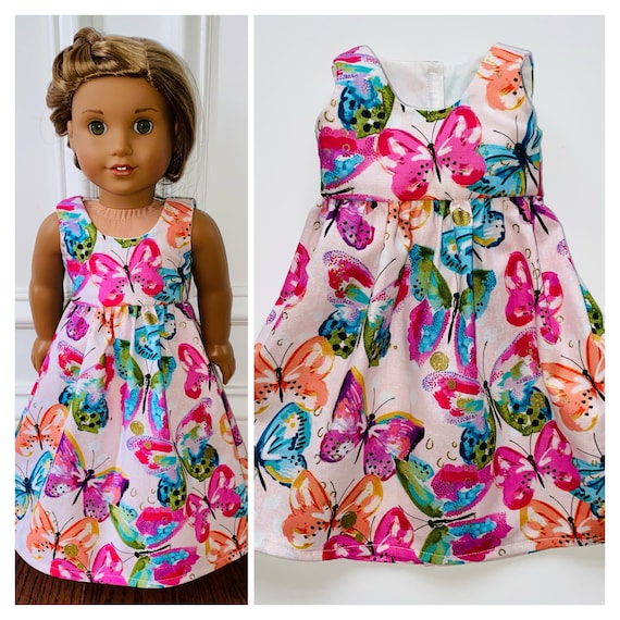 18" Doll Clothes/Butterfly Doll Dress/18" Doll Dress/18inch Doll Clothes/18inch Doll Dress/Butterfly Doll Gown/Butterflies Dress