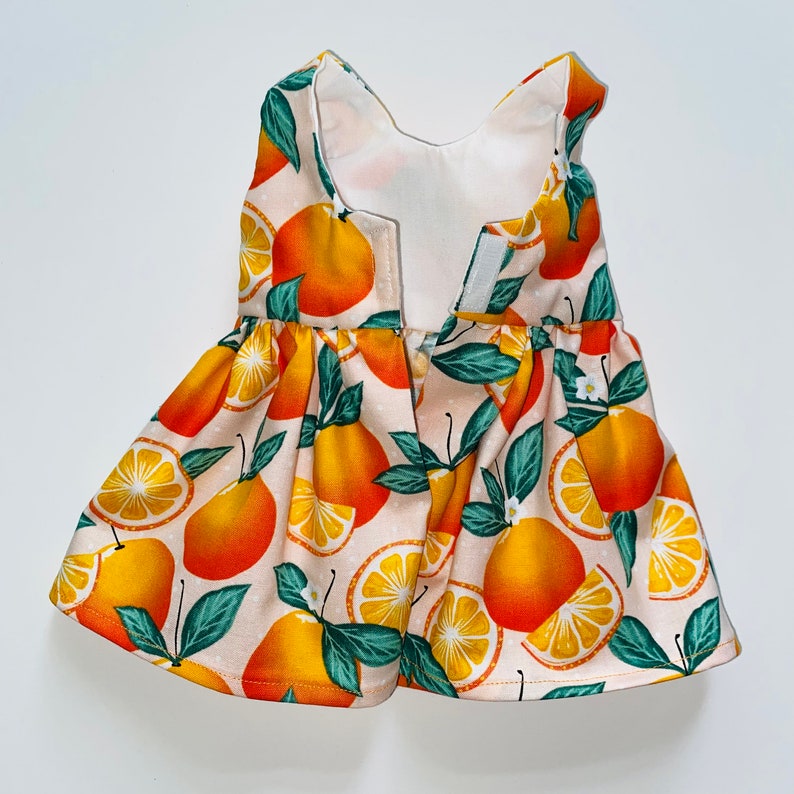 Summer/18 Doll Clothes/Oranges Doll Dress/18 Doll Dress/18 inch Doll Clothes/18 inch Doll Dress/Oranges image 7