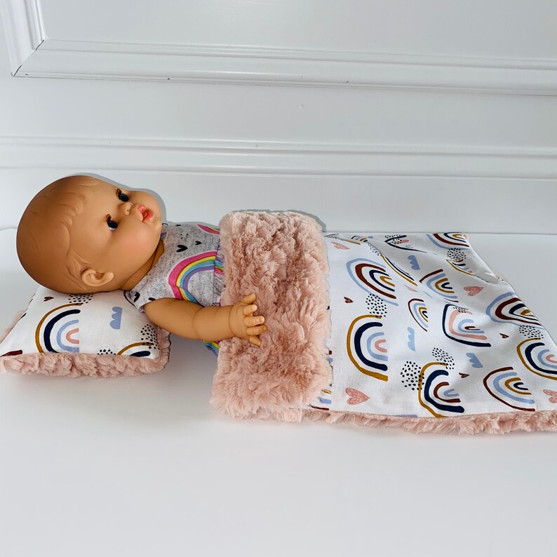 1216 Doll Bedding Set/rainbows Doll Bedding/doll Crib Etsy