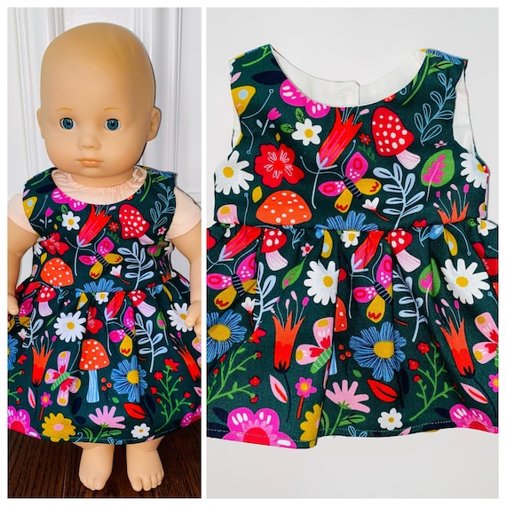 15” Doll Clothes/Wildflowers Doll Dress/Bitty Baby Clothes/15” Doll Dress/15 inch Doll Clothes/15 inch Doll Dress/Bitty Baby Dress