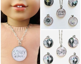 Halloween!/18” Doll Charm Necklace/Doll Accessories/18 inch Doll Jewelry/18” Doll Necklace/Halloween Doll Necklace
