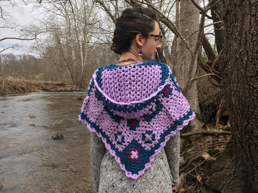 Crochet Hooded Cape - Etsy