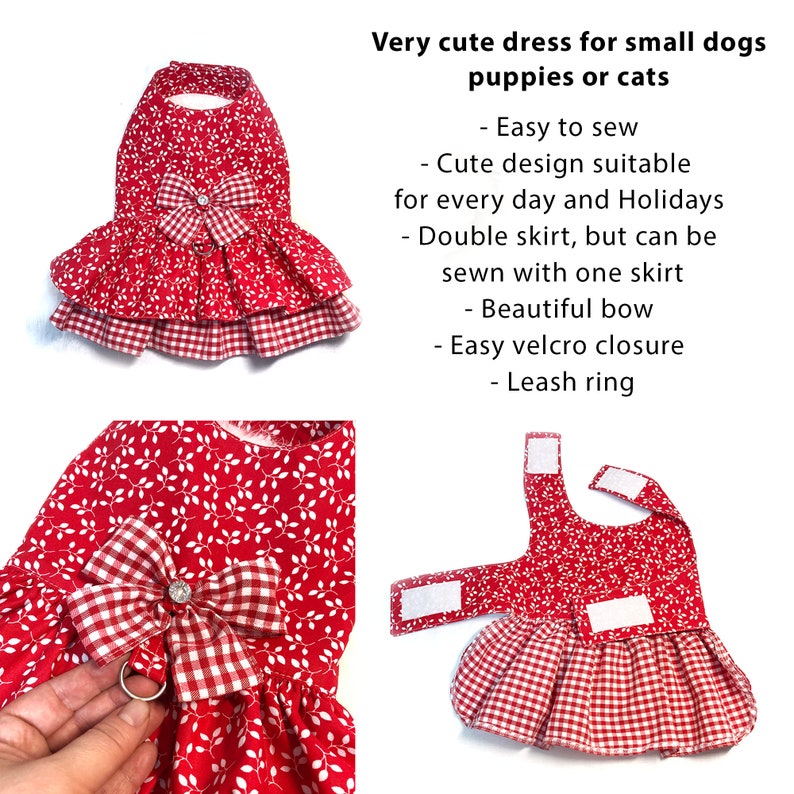 dog dress pattern, dog clothes pattern, dog dress sewing pattern, dog dress,small dog clothes for girls, ropa para perros,dresses for dogs,dog harness dress, köpek kıyafeti, dress harness,sewing pattern for dog yorkie,teacup dog clothes,