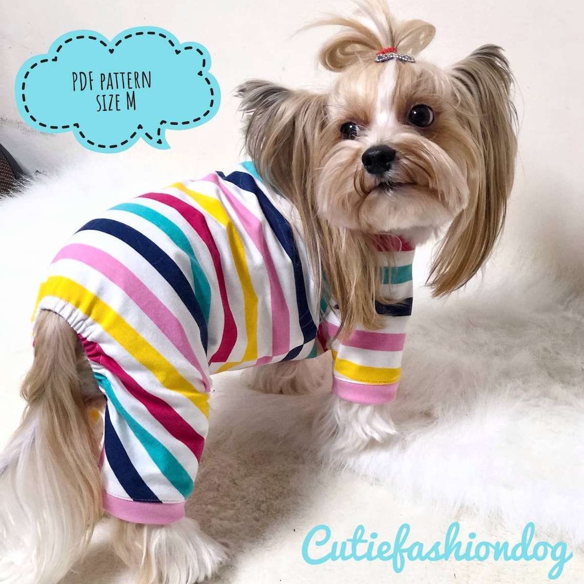 Dog Pajama Pattern Size Medium Pattern for dog Pattern and Etsy