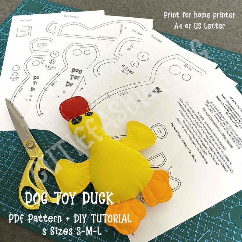 duck dog toy sewing pattern, squeaker toy dog toy pattern, small dog toy pattern, dog toys, dog toy pdf, pet toy patterns,  patterns for dogs, dog duck toy pattern, dog duck sewing pattern, soft toy pattern for pet, dog toys, zabawka dla psa pdf